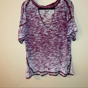 Free People We the Free Distressed V Neck